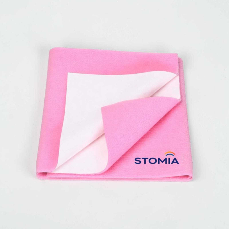 STOMIA Velvet Baby Sleeping Mat(Pink, Large)