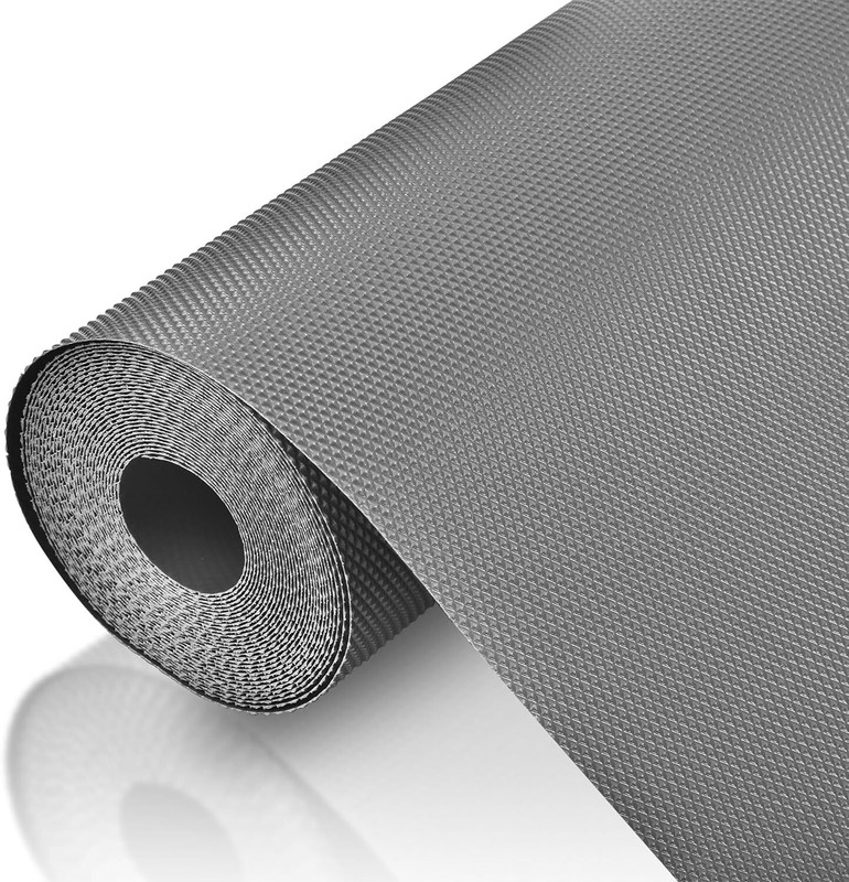 Glosstiy Glam PVC (Polyvinyl Chloride) Drawer Mat(Brown, Extra Large)