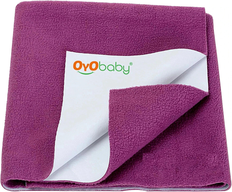 Oyo Baby Cotton Baby Bed Protecting Mat(Rani Pink, Medium)