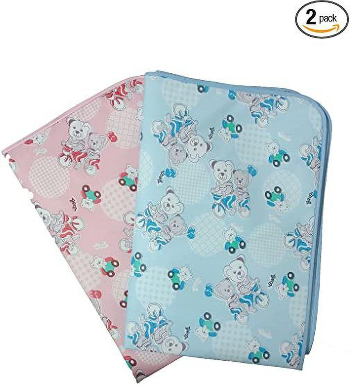 MORADO Plastic Baby Sleeping Mat(Pink ; Blue, Pack of 2, Medium)