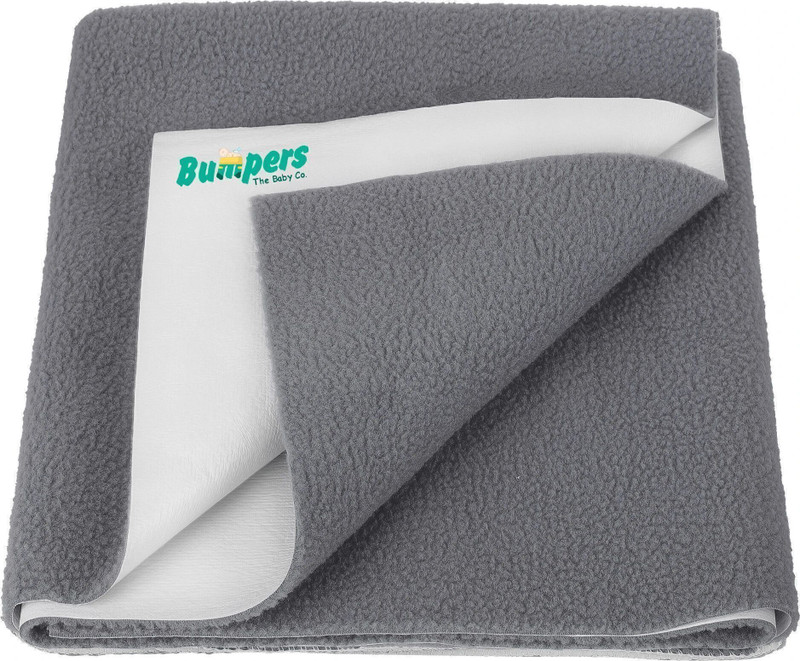 Bumpers Polycotton Baby Bed Protecting Mat(Grey, Medium)