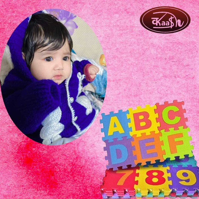Kaash Microfiber Baby Play Mat(Multicolor, Medium)