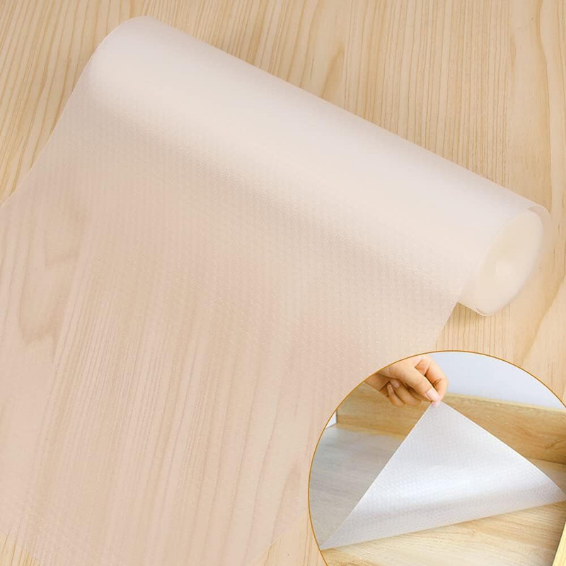 Pop Shade PVC (Polyvinyl Chloride) Drawer Mat(Natural White(Transparent), 160824A, Medium)