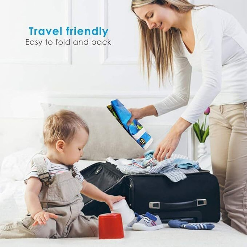 PAVITYAKSH Silicone Baby Play Mat(Blue, Small)