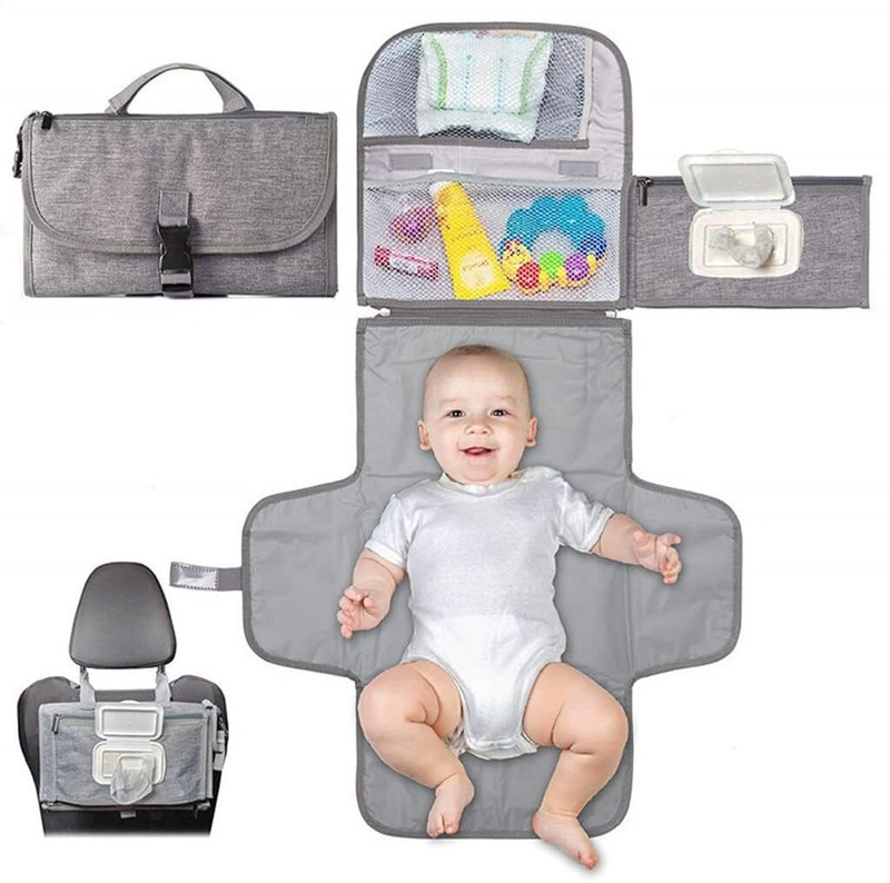 FROWWY Portable Diaper Changing Pad for Babies Compact Foldable Mat for Newborns Diaper Changing Pad(Multicolor)