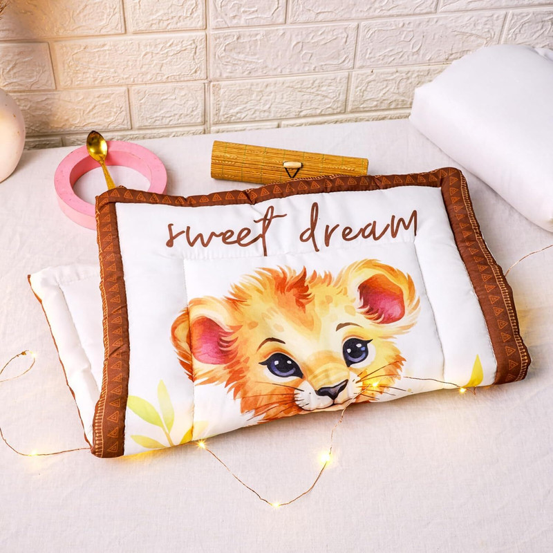 OVEERA New Born Baby Godadi Bed Mattress,Godari,Sleeping Mattress PRINTED Crib Design(Fabric, Multicolor)