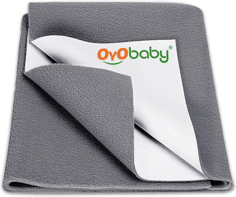 Oyo Baby Cotton Baby Bed Protecting Mat(Grey, Free)
