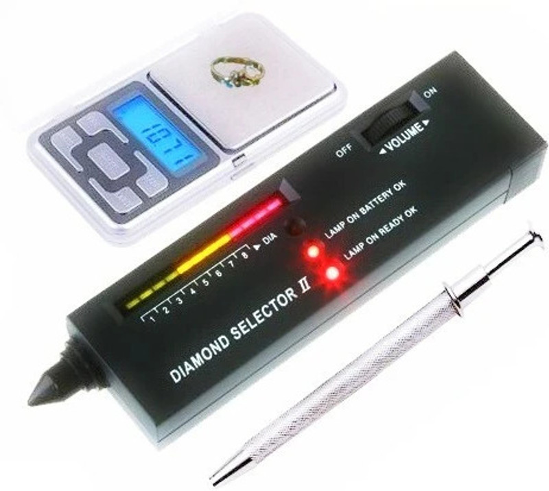 GoodsBazaar Diamond Selector Jewelry Tester + Pocket Weighing Scale + Gemstones Pickup Tool Electronic Components Electronic Hobby Kit