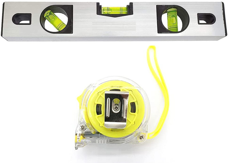 Tulsway Measuring Tape 5 Mtr Spirit Magnetic level 30 cm and 12 inch PACK OF 2 Measurement Tape(5 mm)