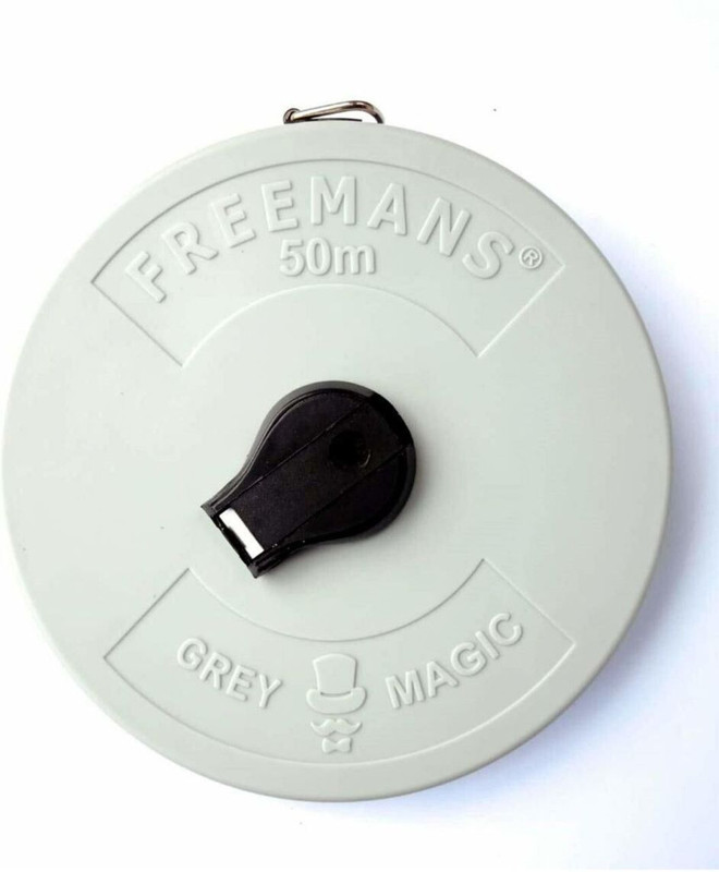 FREEMANS 30M GREY MAGIC FIBER GLASS TAPE Measurement Tape(30 m)