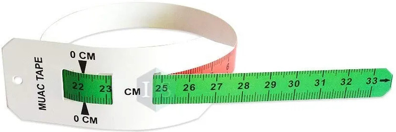 LISAMED Mid-Upper Arm Circumference MUAC Tape for Children (Pack of 10) Measurement Tape(33 cm)