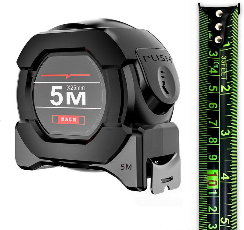 Right Gear 5 Meter Measuring Tape with Auto-Locking and Retractable Heavy Duty Unbreakable Measurement Tape(5 m)