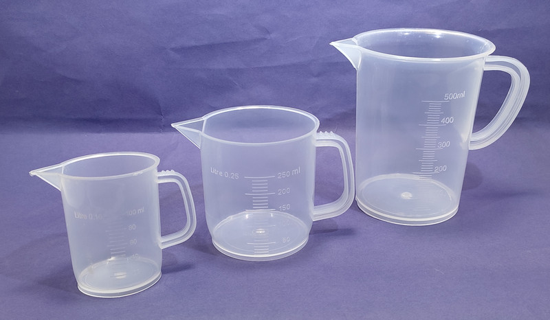 moolenterprises Polypropylene measuring Jug 5.2.1 litter & 500.250 ML (set of 5) Measuring Cup(5000 ml)
