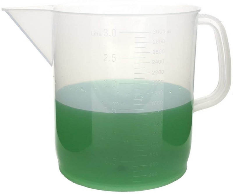 Salco 2000ml Plastic Transparent Measuring Jug for Home, Laboratory, School, Pack of 4 Measuring Cup(2000 ml)