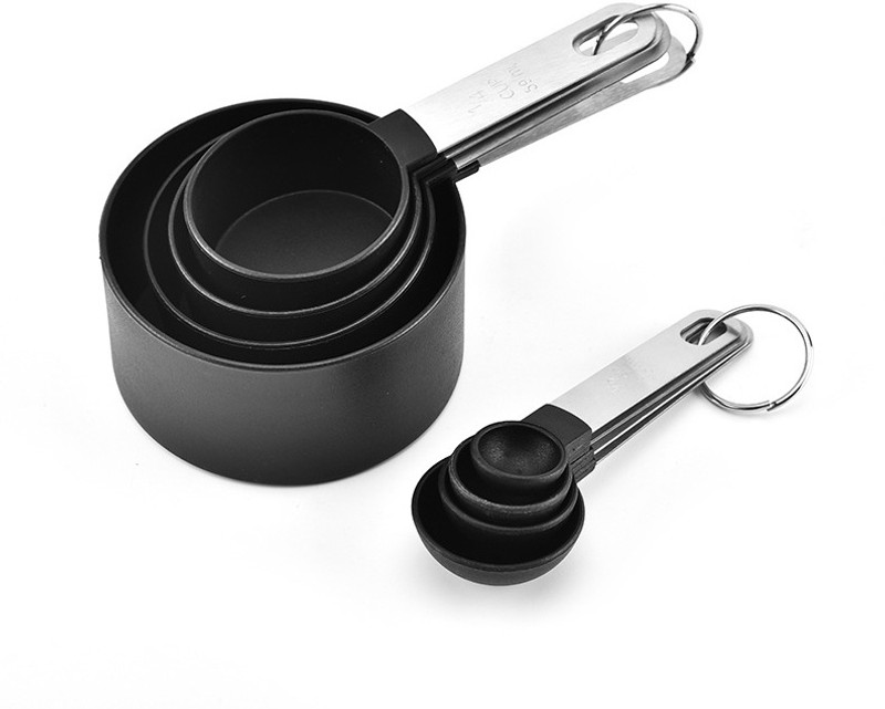 MobFest 8 Piece Adjustable Measuring Cups And Spoons Set Stainless Steel Measuring Cup Set(500 ml)