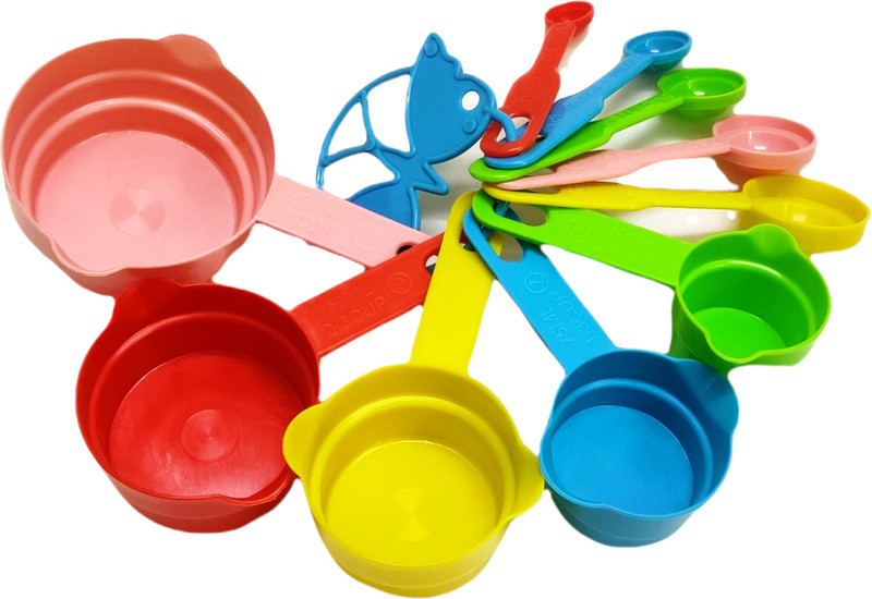 Gift Collection ™10 PC Premium Quality Food Grade Plastic for Baking & Cooking Measuring Cup Set Measuring Cup Set(1.25 ml, 2.5 ml, 5 ml, 7.5 ml, 15 ml, 60 ml, 75 ml, 125 ml, 150 ml, 250 ml)