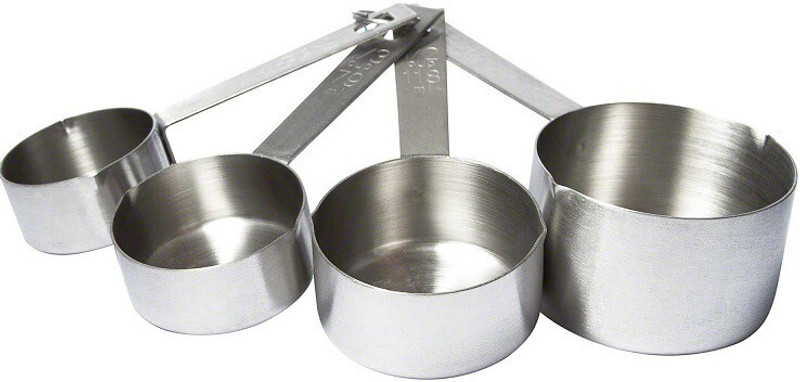Dynore Stainless Steel Heavy Measuring Cups- Set of 4 Measuring Cup Set(250 ml, 125 ml, 80 ml, 60 ml)