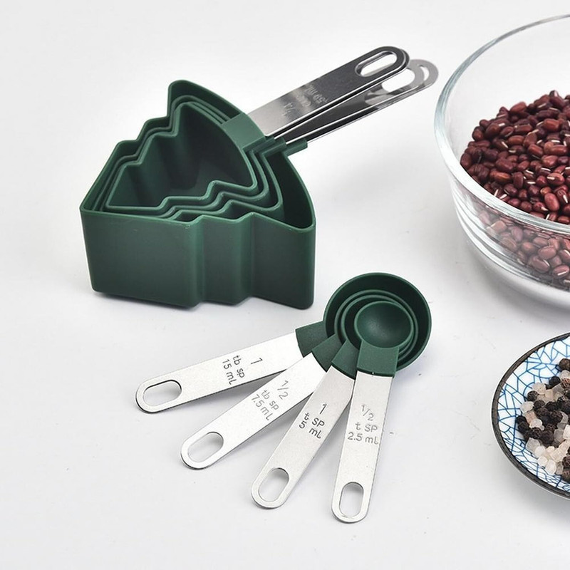 Sajani Christmas Tree Shaped Kitchen Measuring Cups Measuring Cup Set(0.5 ml)