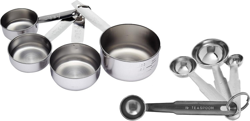 Smartwords Measuring Cups & Spoon Combo for Dry or Liquid/Kitchen for Cooking & Baking Measuring Cup Set(250 ml, 125 ml, 80 ml, 60 ml)