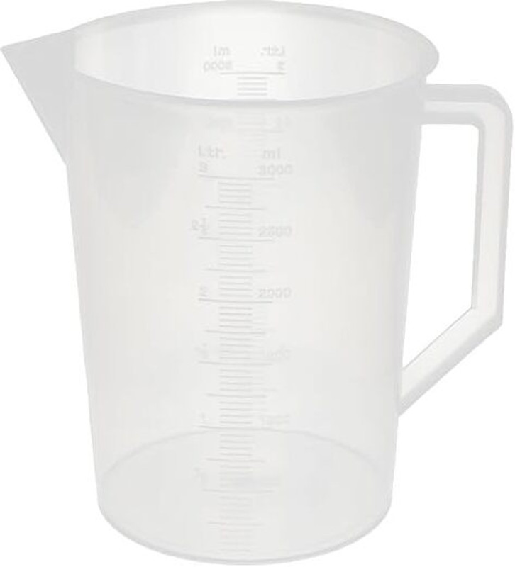 Kambojtraders WKM Measuring Jug 3000ml Graduated Measuring Cup(3000 ml)