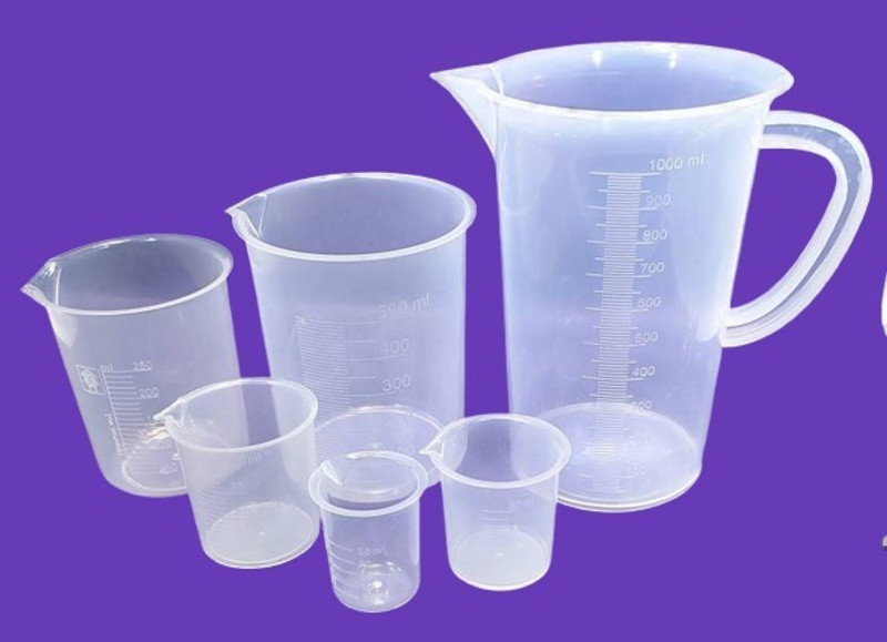 moolenterprises Transparent Measuring Jug 1000 ML & Beaker 500, 250, 100, 50, 25 ML Set Measuring Cup Set(1000 ml)