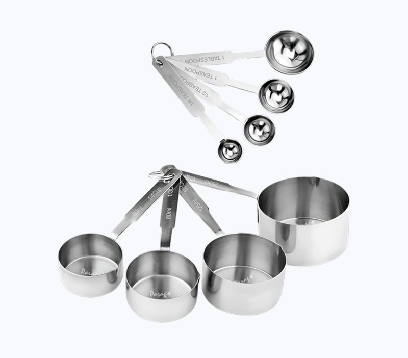 FIGO MC8 Measuring Cup Set(1.25 ml, 2.5 ml, 5 ml, 7.5 ml, 60 ml, 80 ml, 125 ml, 250 ml)