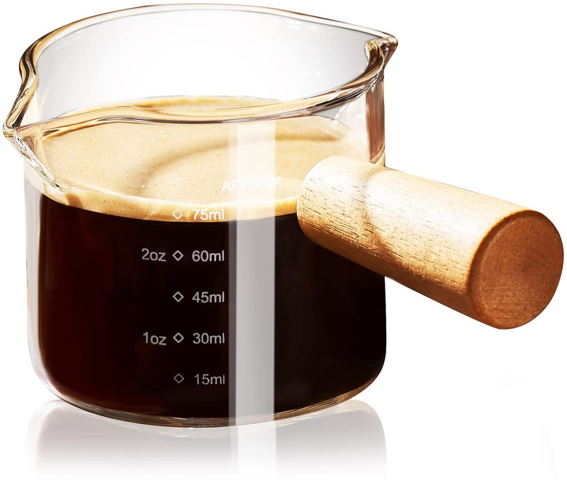 maycreate Heat Resistant Espresso Shot Glass Cup Measuring Cup Set(0.198 ml)