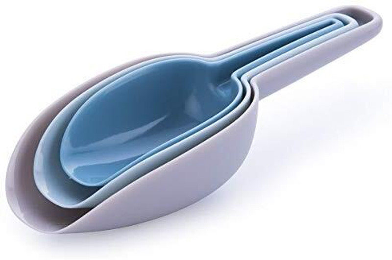 VENDICS Plastic Pantry Scoop Set (3 Pack) – Ideal for Rice, Pulses, Coffee Beans Measuring Cup Set(0.5 L)