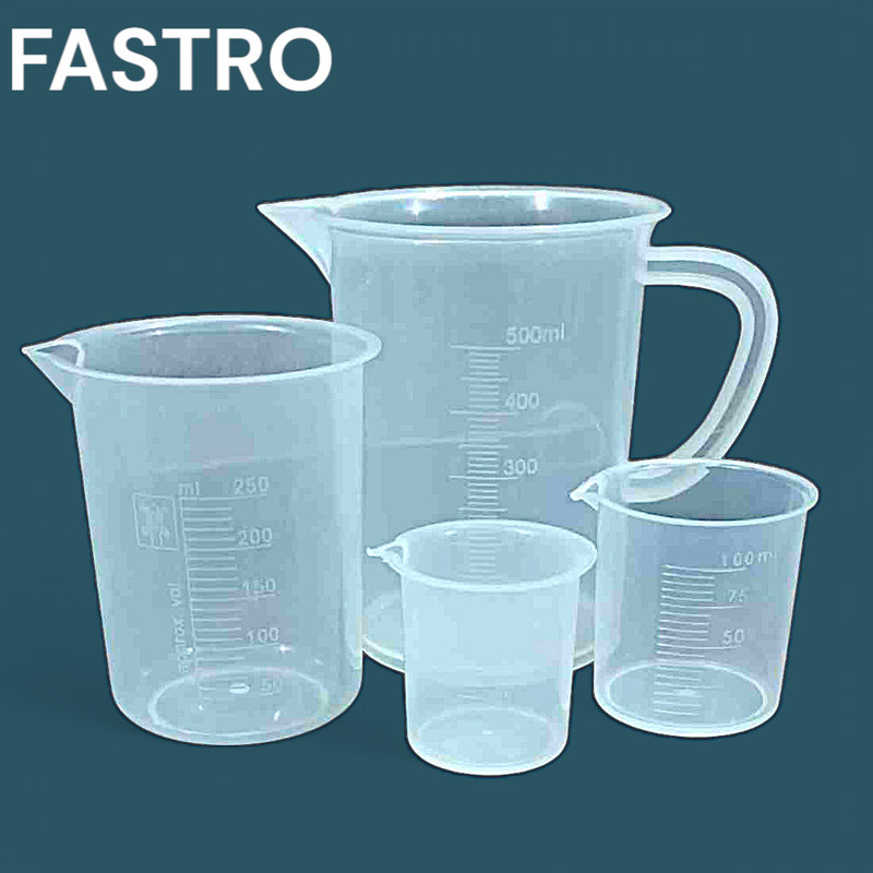 fastro Plastic Measuring Jug 250ml & Measuring Beaker 250, 100, 50ml Combo Set Measuring Cup Set(250 ml)