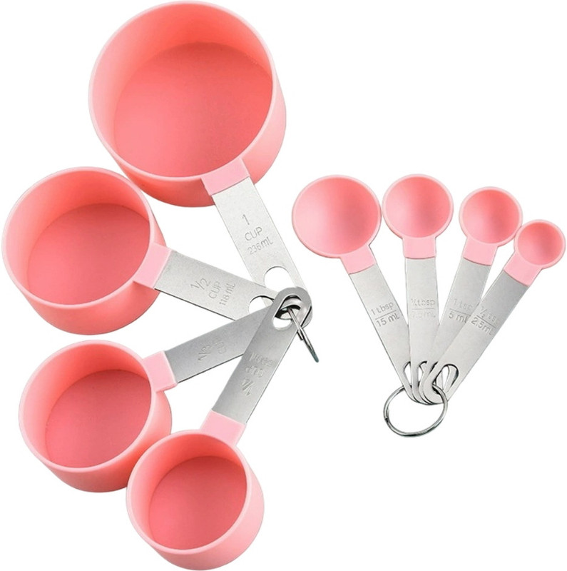 Verilux Measuring Cups and Spoons Set Plastic and Stainless Steel Measuring Cup Set(236 ml)
