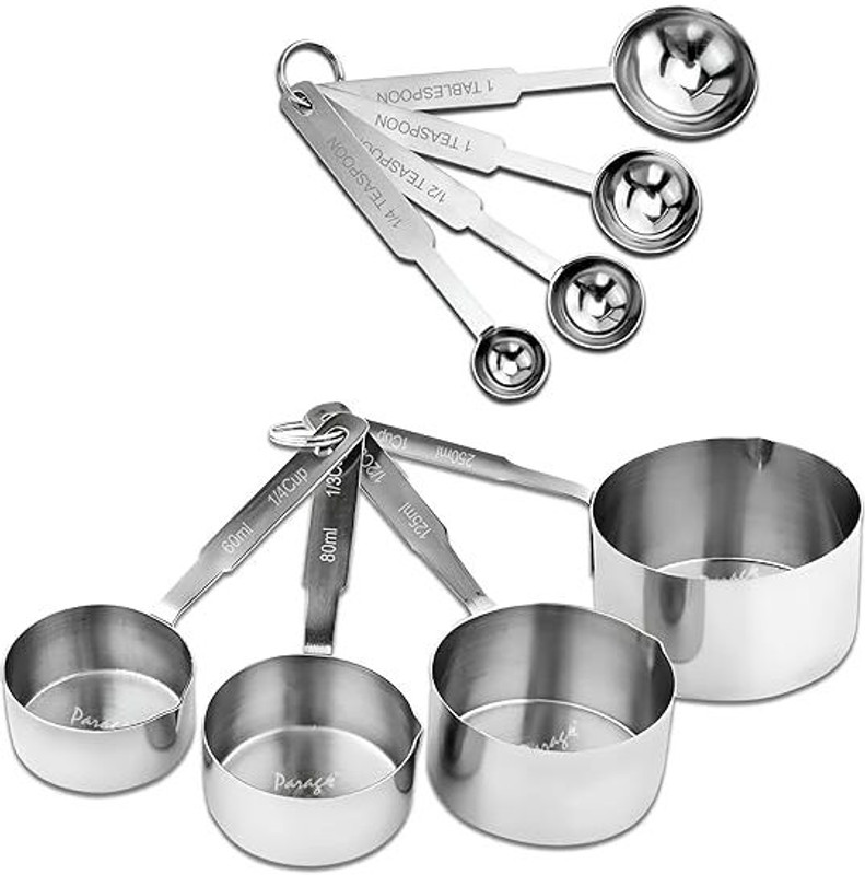 MobFest ® Measuring Cups & Spoons Great for Baking Cooking Tool, Set of 12 Measuring Cup Set(250 ml)