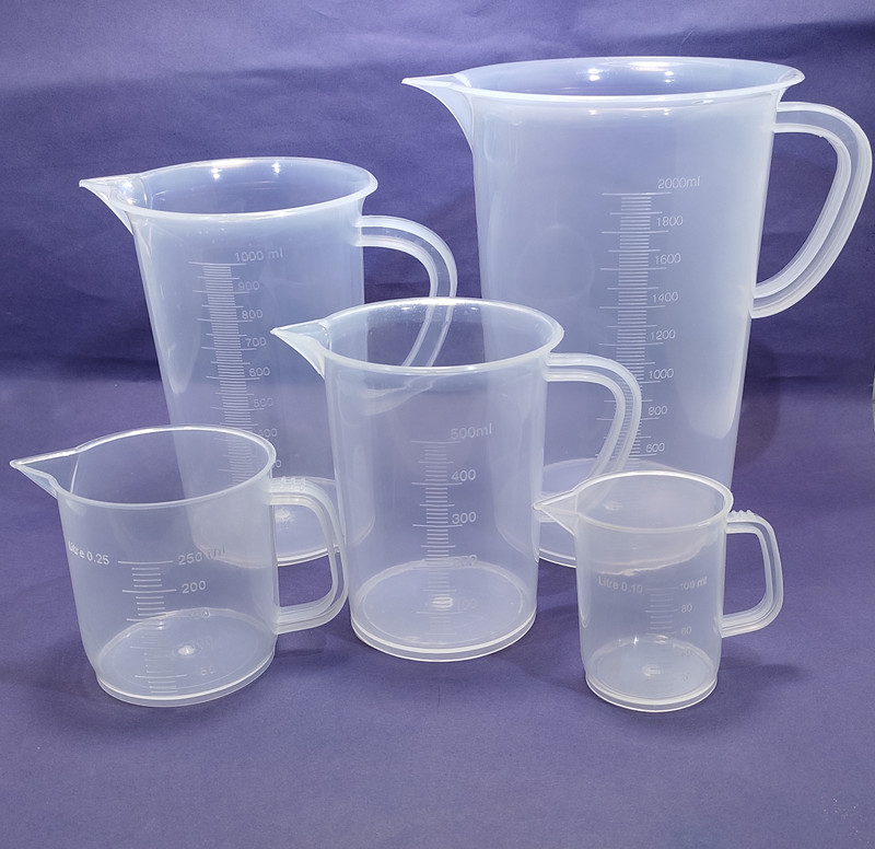 moolenterprises Polyproplene measuring jug 2,1,LTR 500.250.100ML Measuring Cup Set(2000 ml)