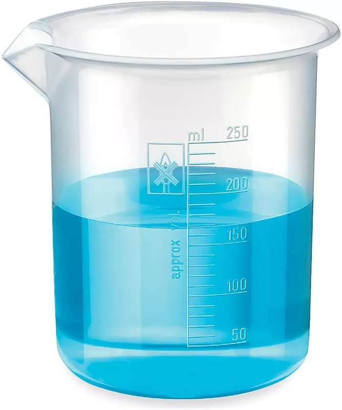 Plexus Plastic Beaker 100ml measuring beaker for laboratory Measuring Cup Measuring Cup(100 ml)