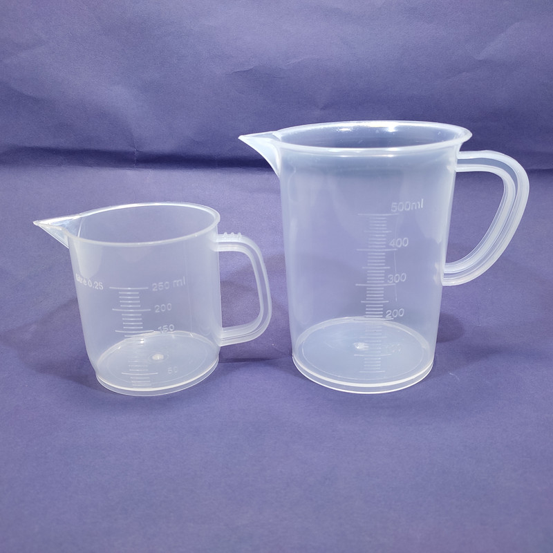 moolenterprises Polypropylene Plastic Measuring Jug Graduated 250ml Measuring Cup(250 ml)