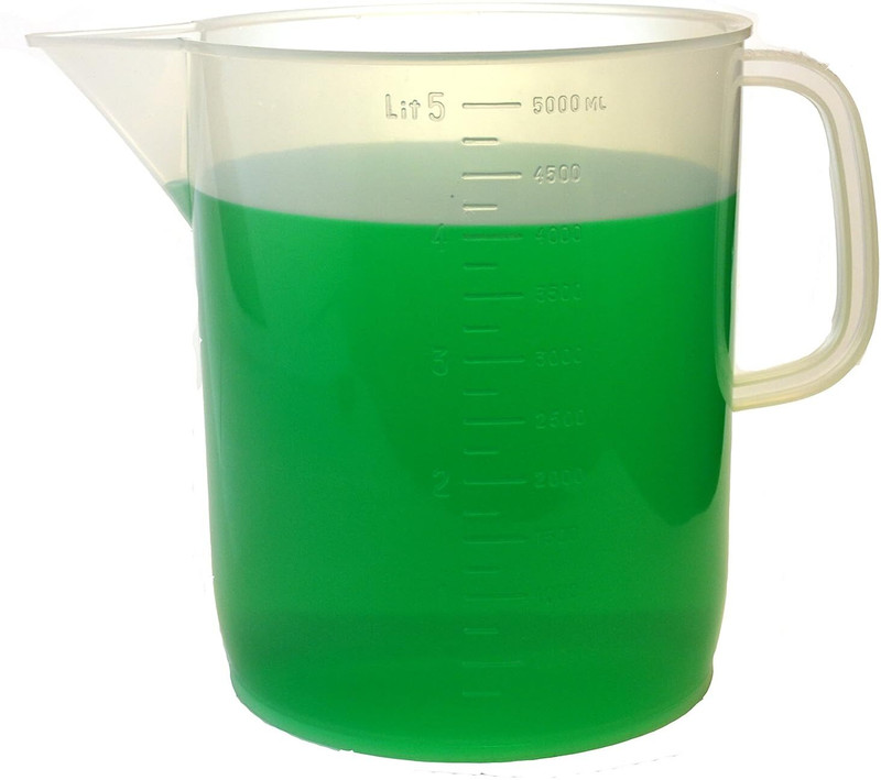 Salco Plastic Transparent Liquids Measuring Jug for Home Laboratory, Pack of 1 Measuring Cup(5000 ml)