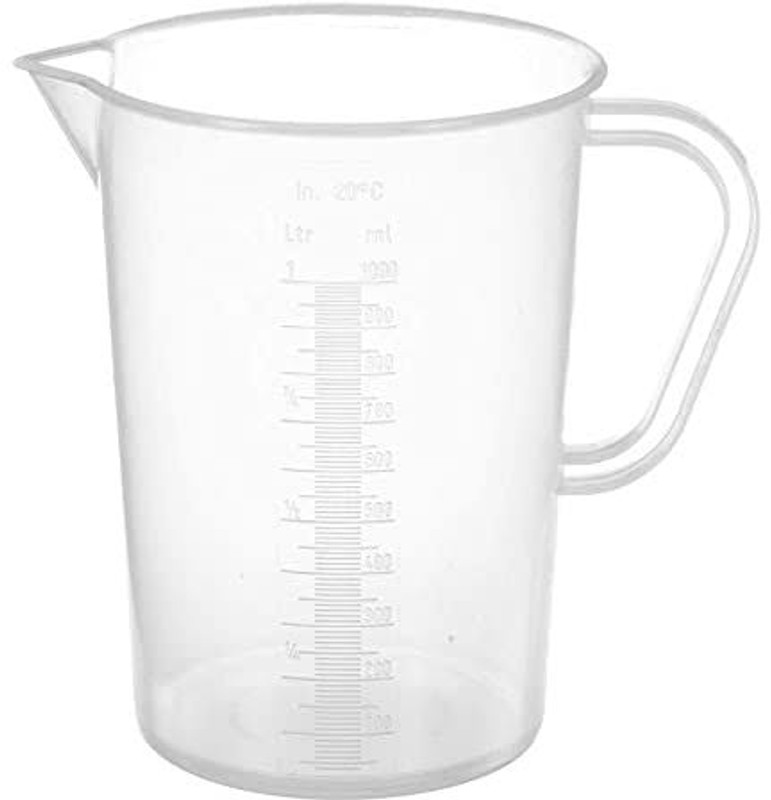 Greyart 1000 ML Measuring Graduation Jug For Laboratory Kitchen Use Measuring Jug Measuring Cup(1000 ml)