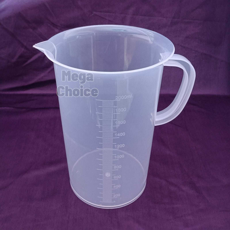 Mega Choice Plastic Measuring Jug 2 Litre (2000 ml) | Kitchen Measuring Jug with Handle Measuring Cup(2000 ml)