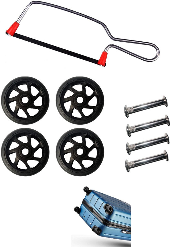 MyViradi Replacement and Repair Trolley Bag Suitcases Rubber 5 cm Wheels (Wheels+Blade) Multiple Unit Measuring Wheel