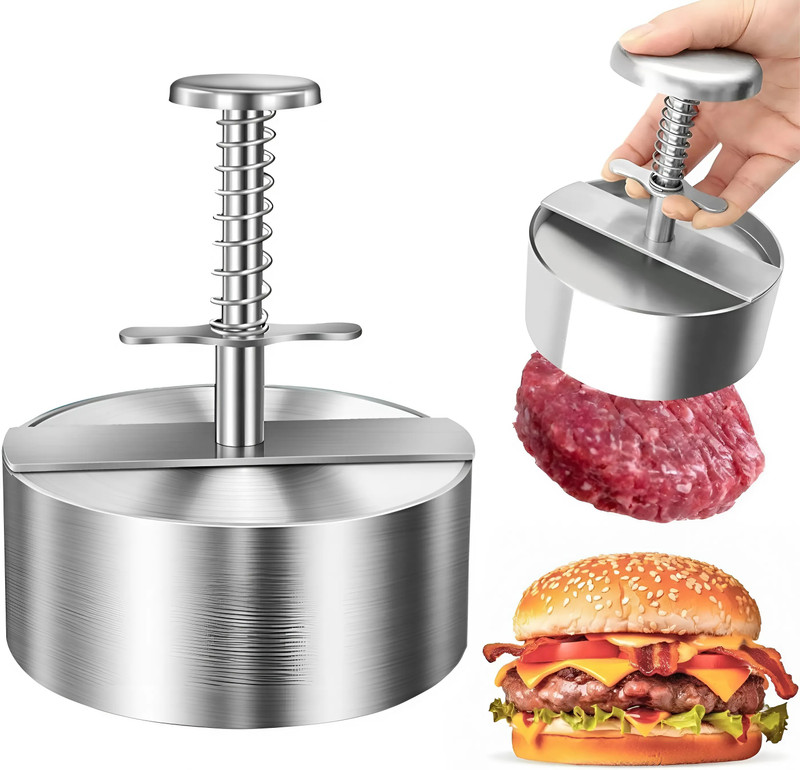 Touchcart Cold Burger Patty Maker 8CM Manual Dough Press(Burger Patty Maker)
