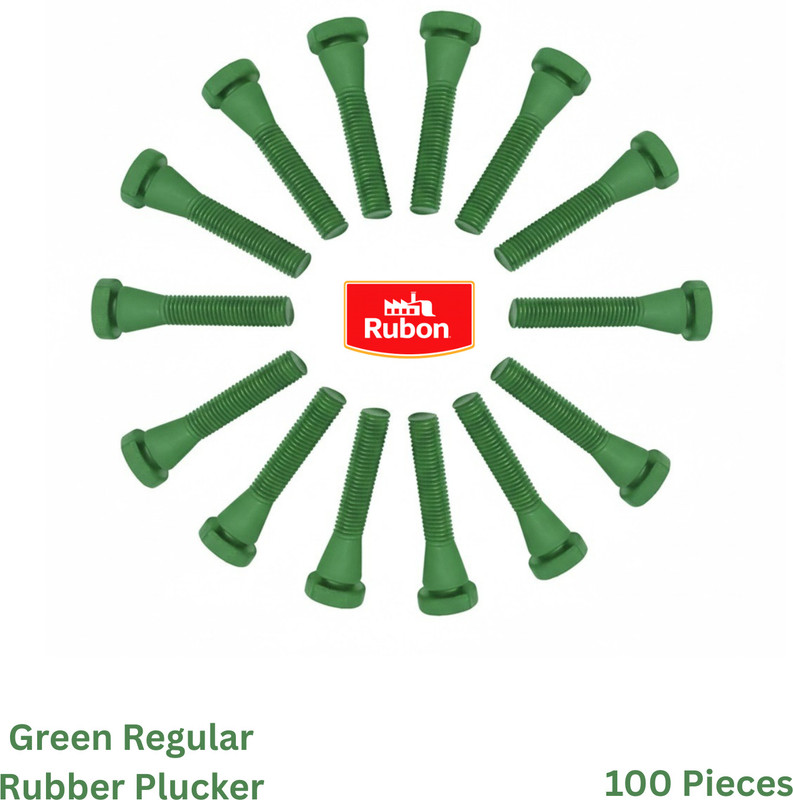 RUBON Green Silicone Rubber Plucker Fingers for Chicken Feather Removal (25 Pieces) Silicone Rolling Meat Tenderizer