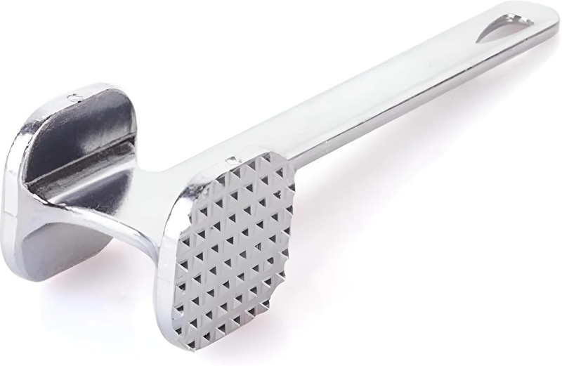 Lipzie Chicken Steak Beef Fish Kitchen BBQ Softening Tool with Easy Grip Handle Aluminium Hammer Meat Tenderizer