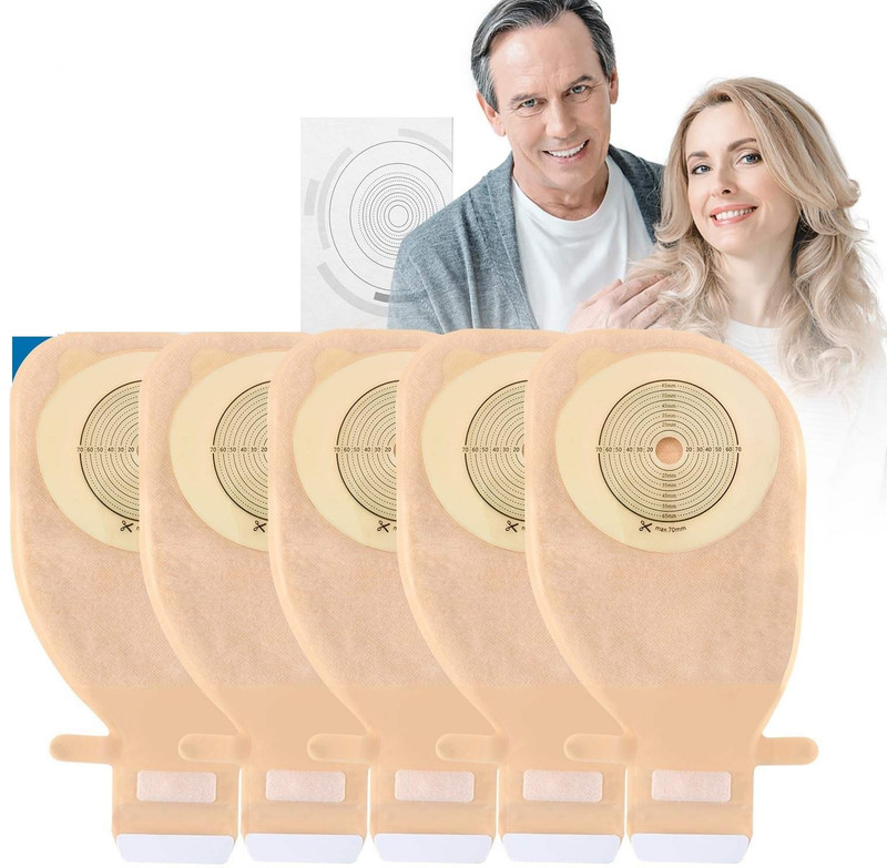 Med MED17500 ONE PIECE OPAQE COLOSTOMY BAG 10-75MM Hydrocolloid Medical Dressing(Pack of 10)