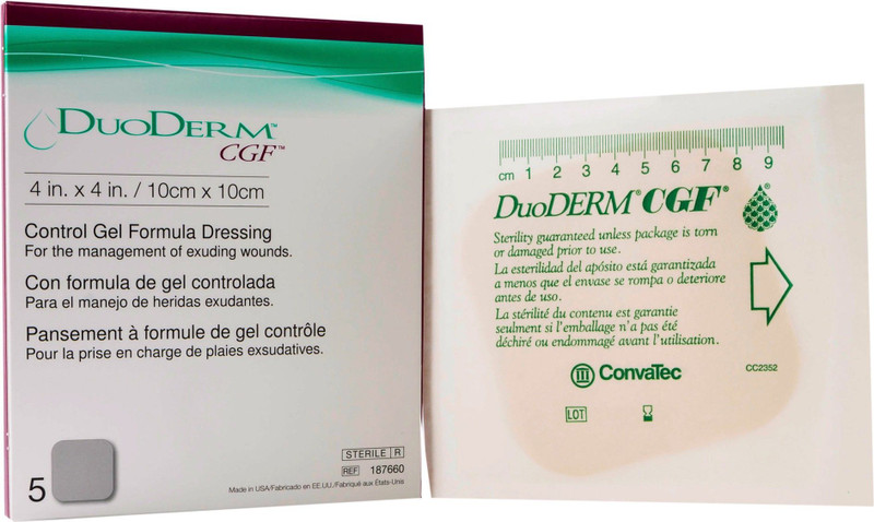DuoDerm CGF 10x10 - 187660 Hydrocolloid Medical Dressing(Pack of 5)
