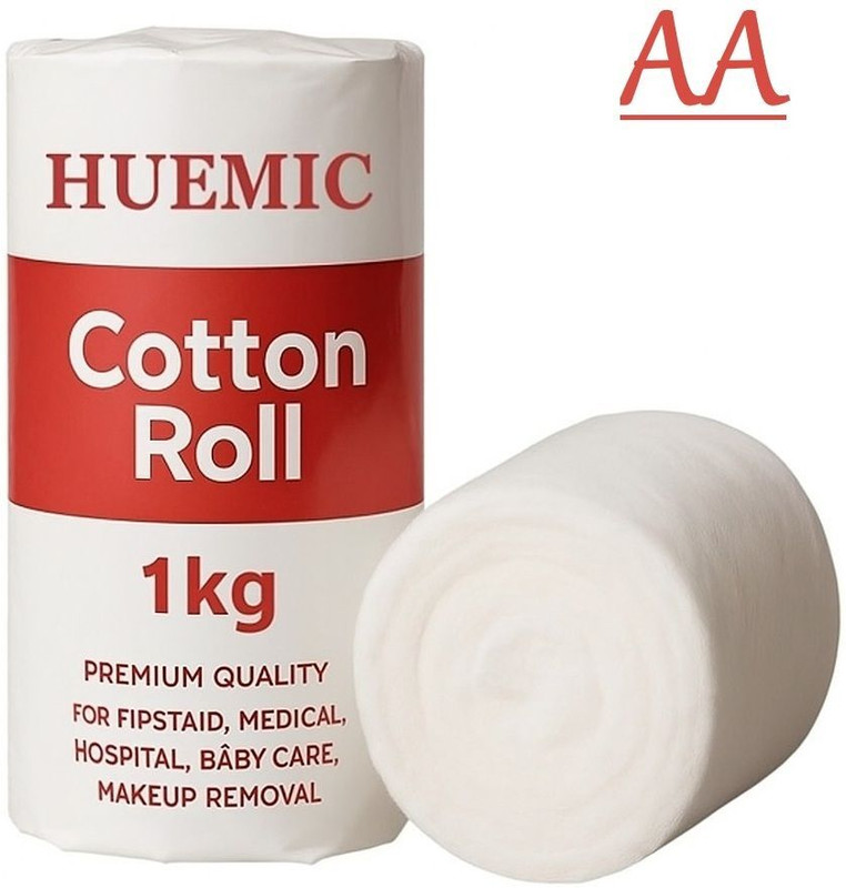 huemic Pure Absorbent Cotton Roll for Baby Care | Cosmetic & Skincare BV Gauze Medical Dressing