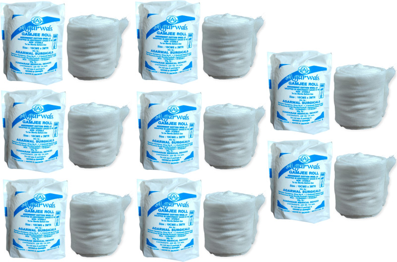 Agarwals Gamjee Roll Post Operation Absorbent Cotton Wool 15cm x 3mtr(Pack of 5) Interactive dressings Medical Dressing(Pack of 5)