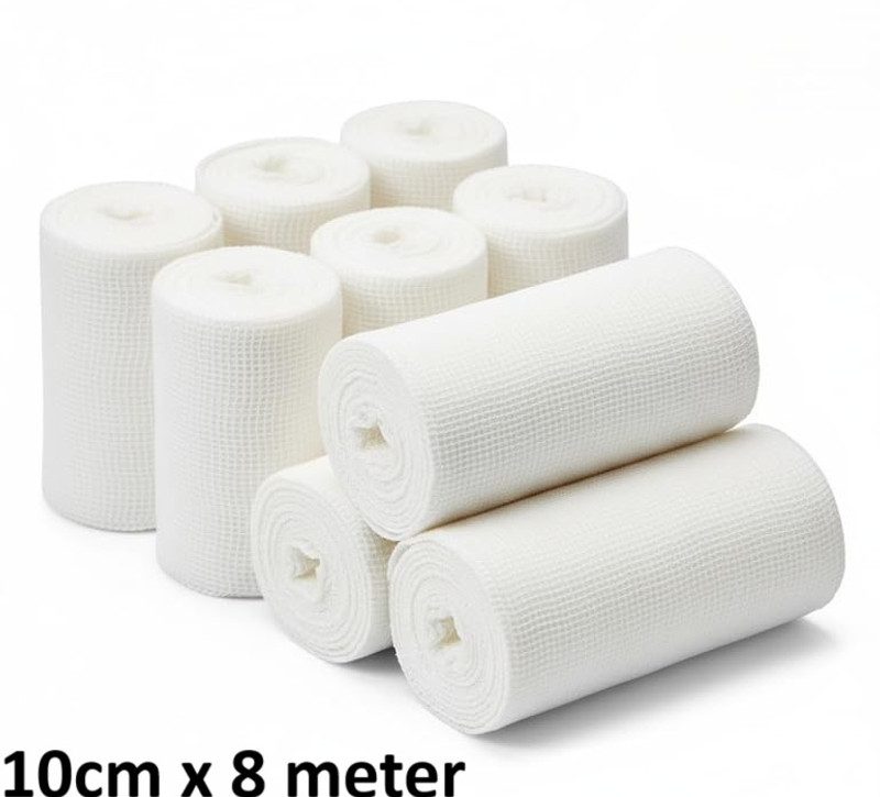 OTICA Soft Medical Use Cotton Bandage (15cm x 8m) - Soft Medical Cotton Wrap Bandage Interactive dressings Medical Dressing