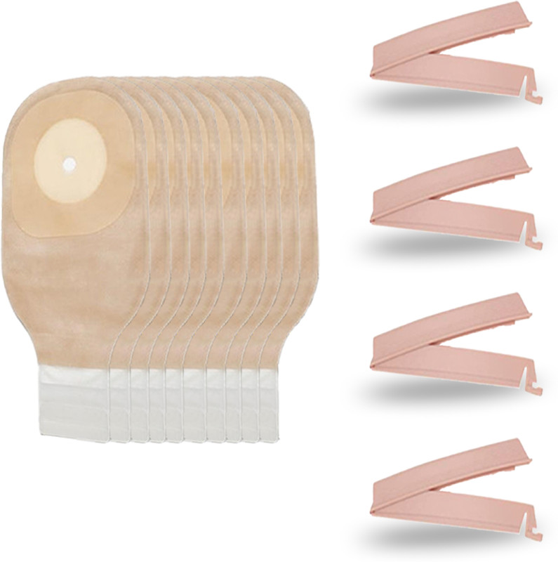 Med MED CP-170_CC-1005 Drainable Stoma Pouch with Extra Clamp Set Films Medical Dressing(Pack of 7)