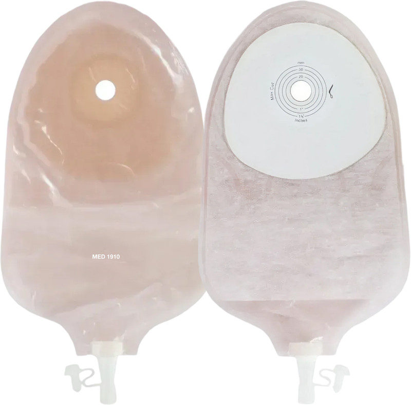Med MED 1910 Transparent One Piece Urostomy Bag 60 mm Films Medical Dressing(Pack of 5)