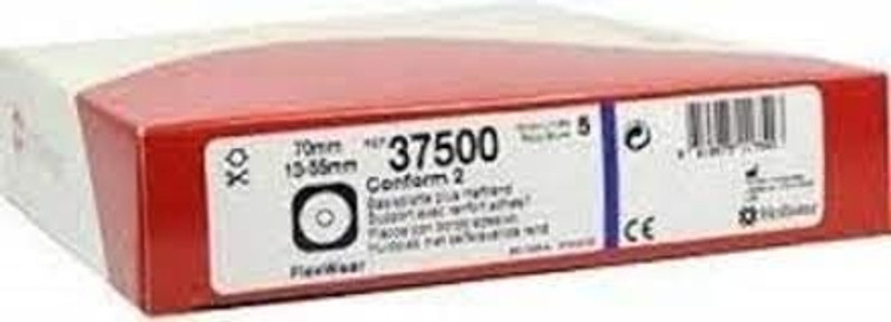 Hollister conform 2 Ostomy skin barrier 37500 (Pack of 5) Hydrocolloid Medical Dressing