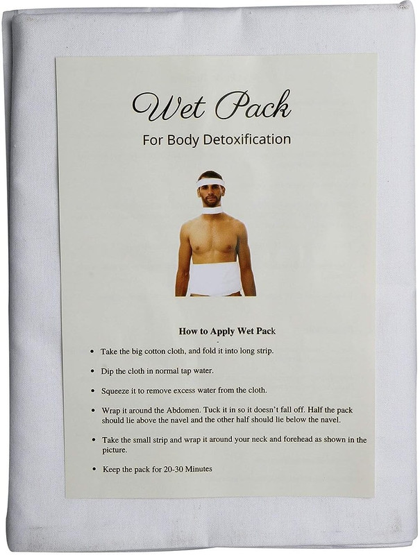 SONEEV MART Wet Pack Satvic Lifestyle Body Detox Patti Place on Head, Neck, Abdomen Gauze Medical Dressing(Pack of 1)